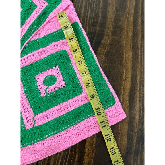 Do Everything in Love Geometric Crochet short sleeve cardigan size OS NWOT - Picture 4 of 10